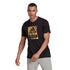 T-shirt nera con stampa laminata adidas Foil Logo Box Graphic, Abbigliamento Sport, SKU a722000127, Immagine 0